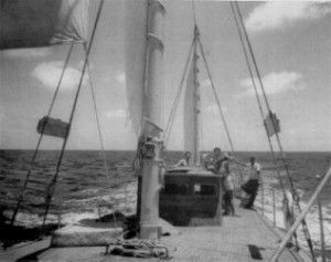 Ocean crossing from Bermuda to Nassau in 1958.