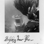 1930's helmet diving new years card