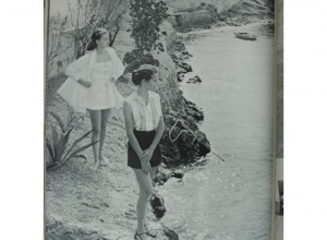 Two young women pose in Bermuda for Town and Country